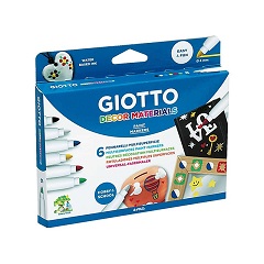 Dekorativni flomasteri GIOTTO Decor materials - 6 delni set