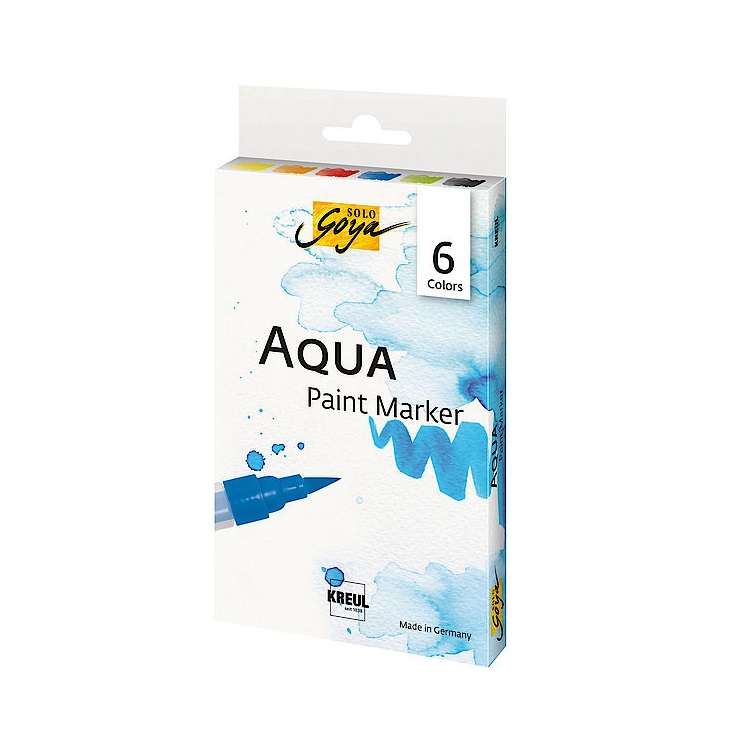 Set akvarel flomastera Aqua Solo Goya - 6 kom