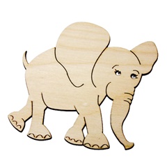 Podmetač za čaše - Životinjski motiv: slon