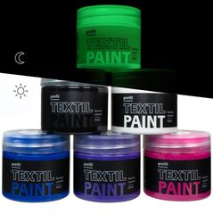 Set boja za tamni tekstil Profil - Galaxy 6 x 50 ml