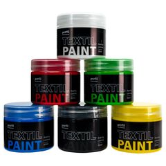Set boja za tamni tekstil Profil 6 x 50 ml