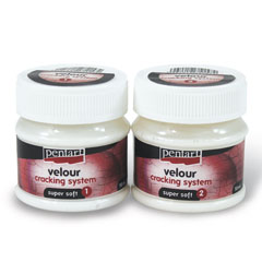 Lak sa efektom pukotina i pliša  Super Soft - 50 ml + 50 ml
