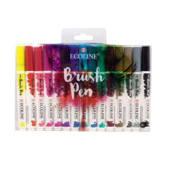 Akvarel markeri Ecoline Brush Pen - 15 delni set