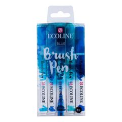 Akvarel olovke Ecoline Brush Pen Blue | Set od 5 komada