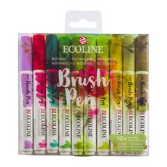 Akvarel olovke Ecoline Brush Pen Botanic | Set od 10 komada