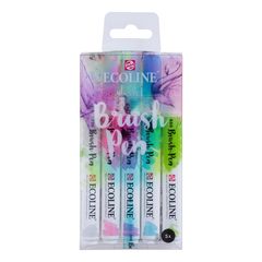 Akvarel olovke Ecoline Brush Pen Pastel | Set od 5 komada