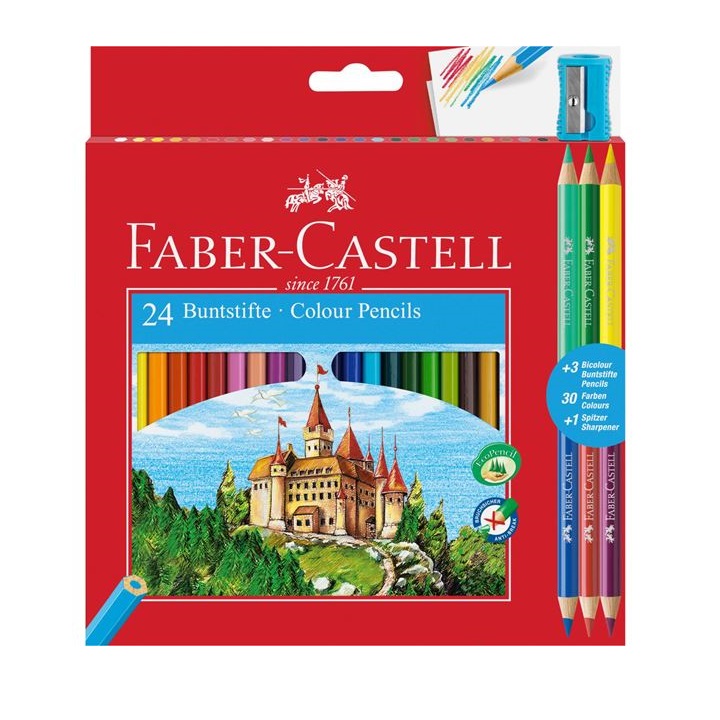 Bojice Faber-Castell šestougaone / set od 24 boje