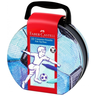 Flomasteri Connector Faber-Castell Fudbal 33 kom