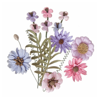 Papirno cveće Pink & Lavender - set 12 kom