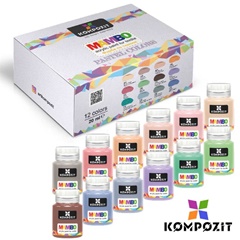 MAMBO Pastelni set boja za tekstil i kožu