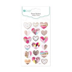 Nalepnice od pene | Srca, 18 kom