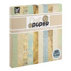 Scrapbooking papir 20 k 20 cm | bež nijanse | bež nijanse