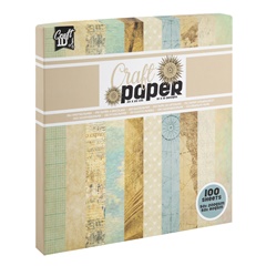 Scrapbooking papir 20 k 20 cm | bež nijanse