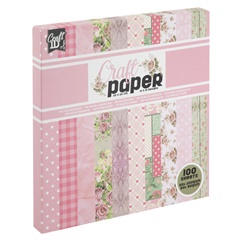 Scrapbooking papir 20 k 20 cm | roze nijanse