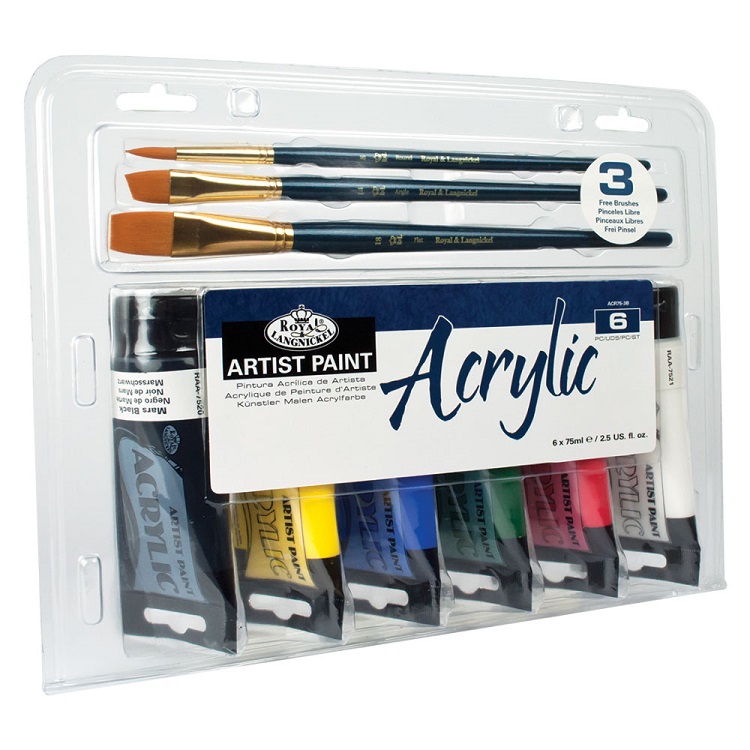 Set akrilnih boja Royal & Langnickel Essentials - 9 delova 